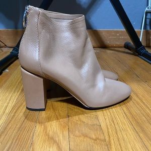 Tan booties